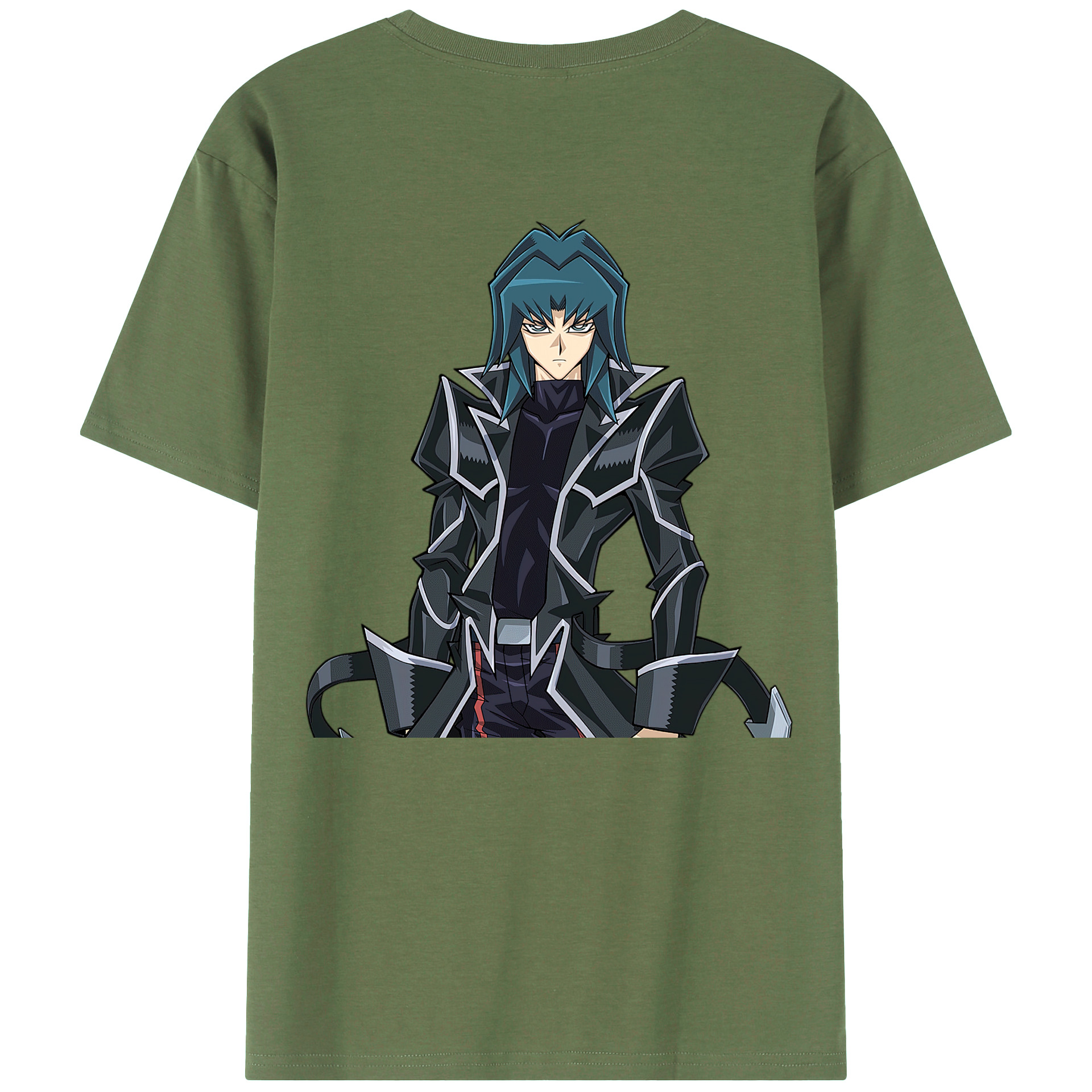 （画像用） 遊☆戯☆王 Yu-Gi-Oh! 綿100％ メンズ半袖Tシャツ（バックプリント） 通気性